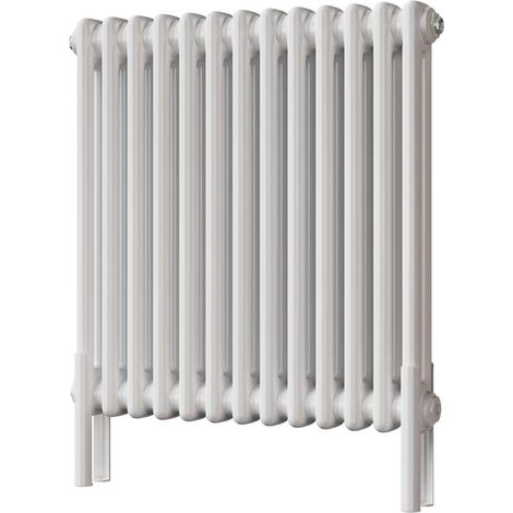 Alpha - White Column Radiator H600mm x W592mm 2 Column - Feet Included (1/3)
