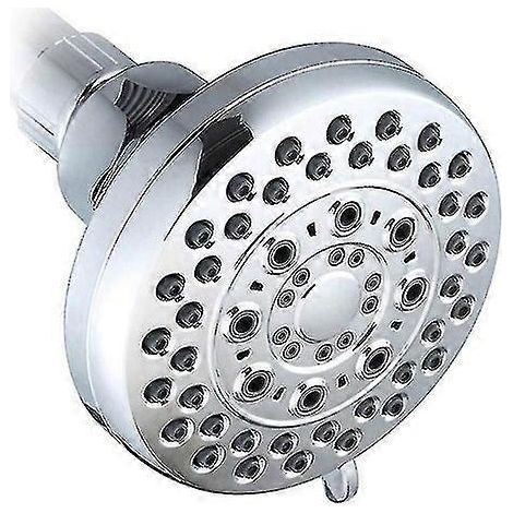 Pommeau de douche haute pression de 10 cm (4 pouces) avec 5 modes - Durable, économe en eau, installation facile, fixation murale (1/5)