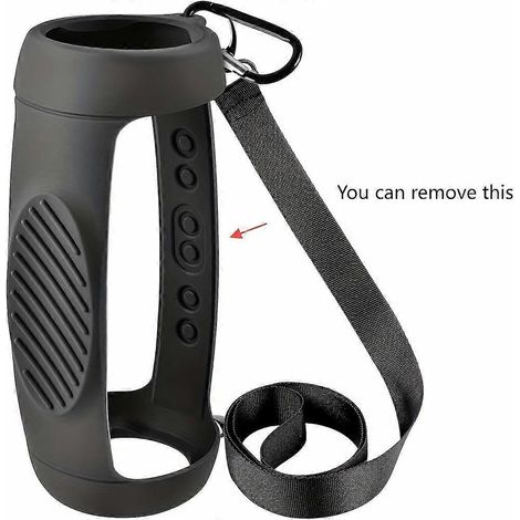 Étui de protection en silicone pour enceinte portable Charge 5 avec bandoulière, accessoire de voyage ultra-résistant aux chocs (1/5)