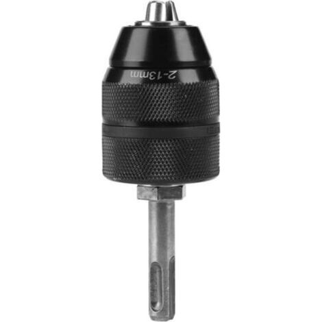 TONYSA Profi-Bohrfutter mit SDS-Adapter, Schnellspann-Bohrfutter, 2–13 mm Spannbereich, robustes Bohrfutter aus Chrom-Vanadium-Stahl (1/5)