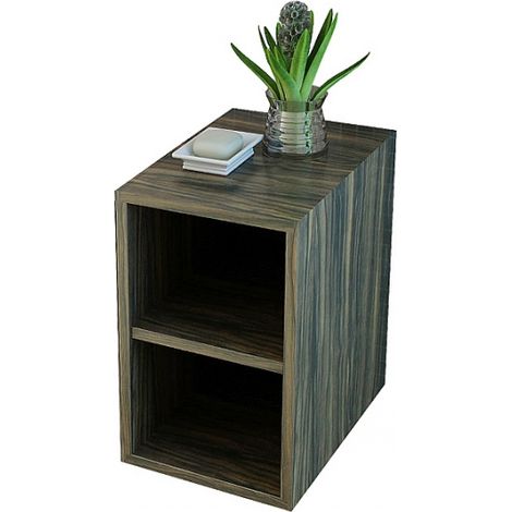 Bad-Mittelschrank Brixen Zebra-Optik dunkel (1/2)