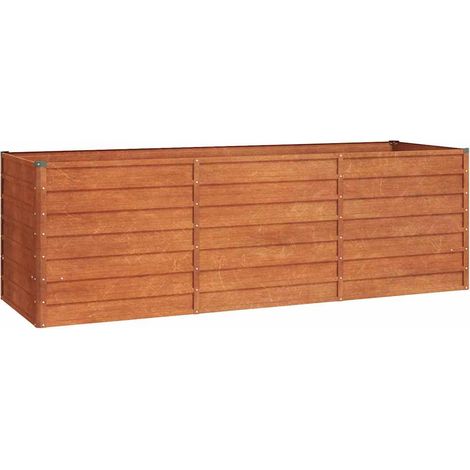 Maison Exclusive - Hochbeet Rostig 240x80x77 cm Cortenstahl (1/5)