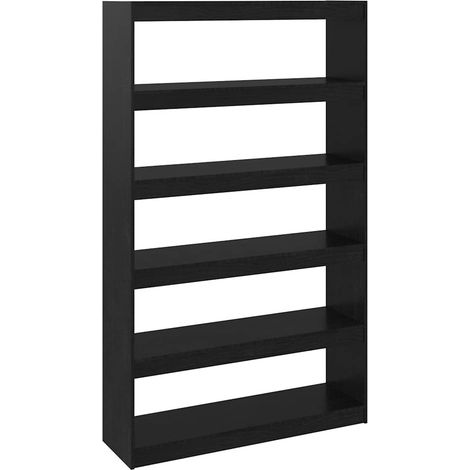 Maison Exclusive - Bücherregal/Raumteiler Schwarz 100x30x167,5cm (1/5)