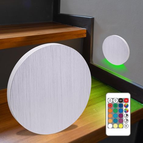 LED Treppenleuchte IP44 Alu-gebürstet - Lichtfarbe: RGB+CCT 2W - Lichtaustritt: Kato (1/5)