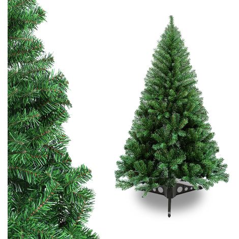 Randaco Árbol artificial de Navidad Decoración navideña Árbol artificial con soporte Artificial Material PVC Verde 120cm (1/5)