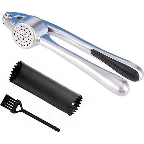 Presse-ail avec rouleau en silicone et brosse de nettoyage (1/5)