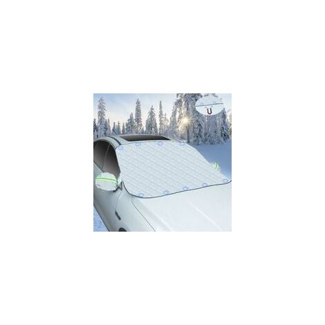 Frost-Windschutzscheibenabdeckung, Winter-Windschutzscheibenschutz, Auto-Windschutzscheibenabdeckung mit Magneten, Outdoor-Autoabdeckung, Anti-Schnee, Regen, Staub, Blätter und UV-Sonne, 157 x 126 cm (1/5)