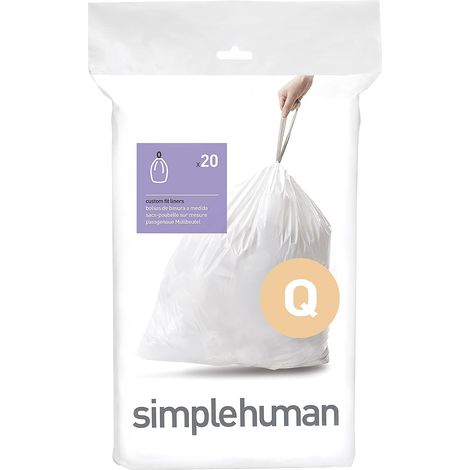 sacs poubelle sur mesure, paquet de 20, plastique blanc (1/5)
