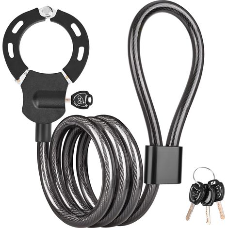 Lucchetto per monopattino elettrico, Lucchetto per monopattino elettrico, Manette ad alta sicurezza, Lucchetto per bicicletta, Lucchetto per monopattino elettrico da 1,2 m, Lucchetto per bicicletta, A