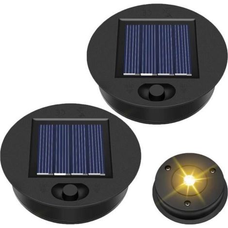 Pièces de Rechange - Lampe Solaire étanche - 8,5 cm - LED intégrée