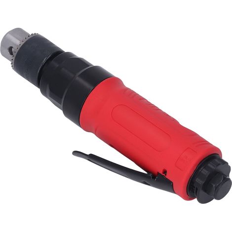 Perceuse pneumatique 3/8 pouce, outil de forage à air avec poignée droite et réducteur, 2500 tr/min, clé incluse (1/5)