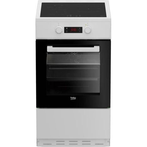 Beko – Cuisinière induction 3 feux – Four 60L – Chaleur pulsée 3D – Nettoyage catalyse – 50cm – 0,92 kWh/cycle