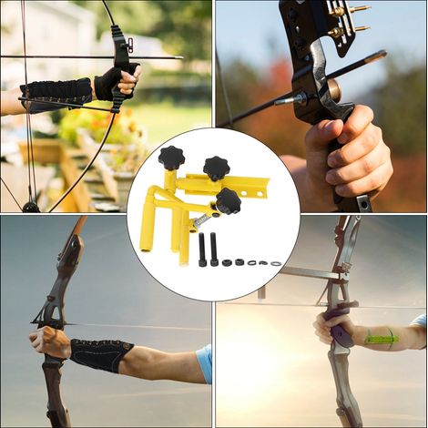 Support réglable pour stabilisateur d'arc à poulies, accessoire de réparation et réglage pour équipement de tir à l'arc (1/5)