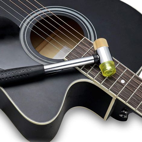 Marteau de Guitare en Plastique avec Tête en Laiton et Caoutchouc pour Ukulélé (1/5)