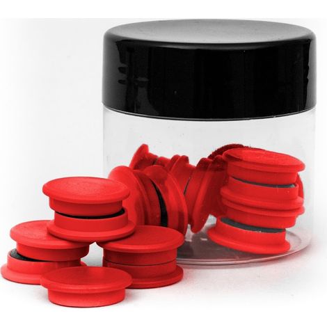 Magnete für Tafeln 20 mm / 20 Stück / Rot Standard tres