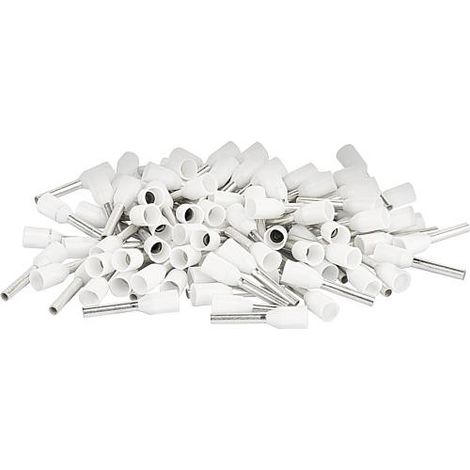 Embout isole 0,75 x 14 blanc 1 sachet de 100 pcs