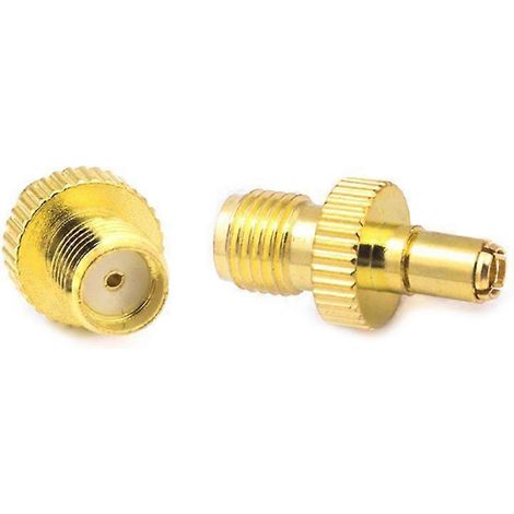 BR-Vie Lot de 2 adaptateurs RF SMA femelle vers TS9 mâle, connecteur coaxial plaqué or, adaptés aux antennes (1/5)