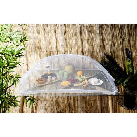 Cloche Alimentaire - COOK CONCEPT - Retractable - Anti Insecte - Blanc