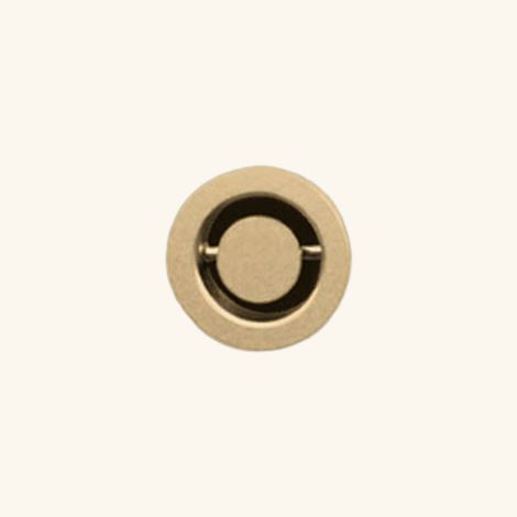 Bonde de douche trop plein rond doré – Diamètre standard – Installation facile – Pour évier Villeroy & Boch CISTERNA (1/2)
