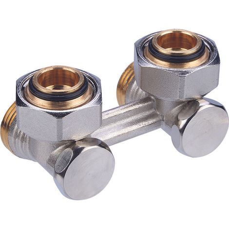 Ensemble équerre bitube 3/4"F(E) x 3/4"M(E), Giacomini, réf. R388X002 (1/2)