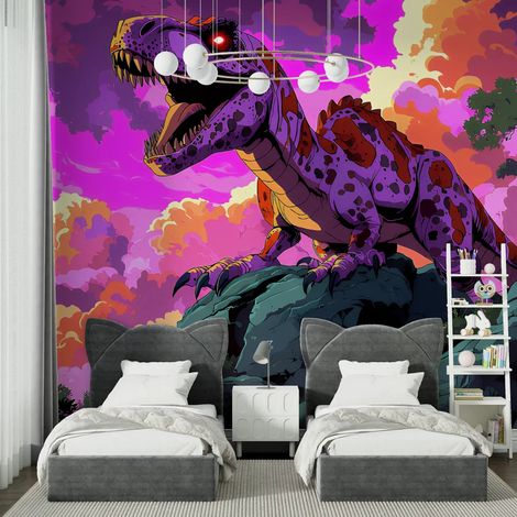 Papier peint animaux tyran du ciel pourpre 1 - 150 x 250 cm (1/2)