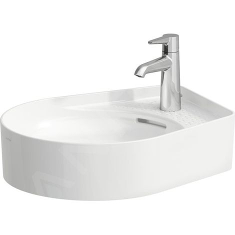 Bac à lavabo VAL 500x400mm avec UHL 1 HL-Exécution blanc (1/3)