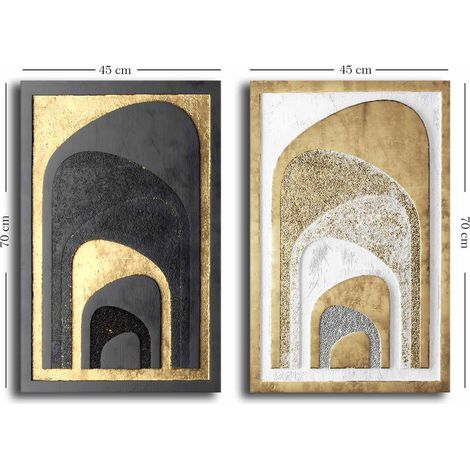 Decorazione artistica da parete con stampa su tela Painting Multicolore (1/4)