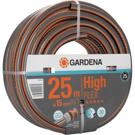 GARDENA Tuyau darrosage Comfort HighFlex - Longueur 25m - O15mm - Anti noeud et indeformable - Garantie 25 ans 18075-26