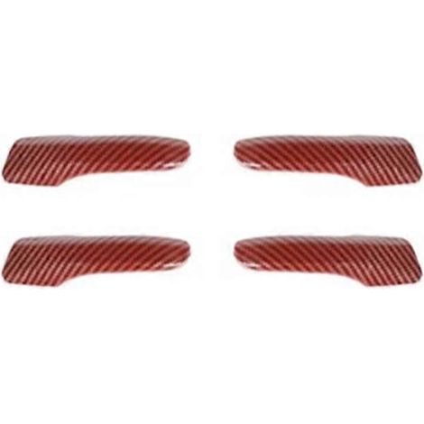 Passend für Dodge Charger und Chrysler 300C (Baujahre 2011–2023): Aufkleber für die inneren Türgriffe – Carbonfaser-Rot