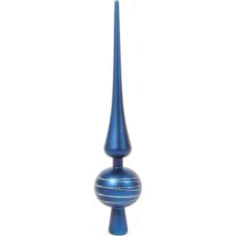 Puntale per albero di Natale in plastica, 30 cm, blu. (1/3)