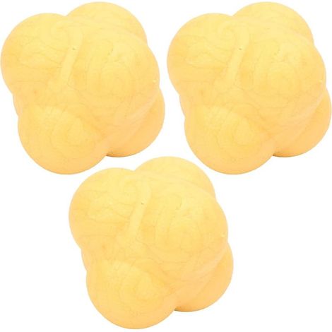 Balles Rebondissantes Hexagonales 3 Pièces pour et Entraînement-balles d'exercice Portables TPR pour Le Sport et Le Fitness, Bleues (1/5)