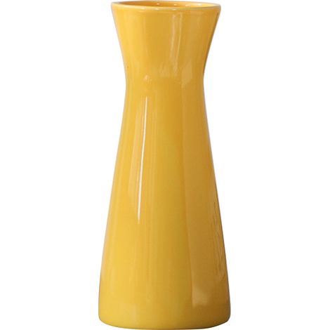 Vase en céramique, grand centre de Table à fleurs décoratif pour la maison, salon, chambre à coucher, cuisine, jaune (1/5)