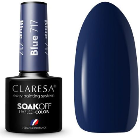 Esmalte de uñas Claresa Hybrid azul 717 - 5 g