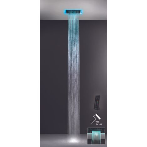 Gessi Afilo, système de douche multifonctionnel 300x300, jet de