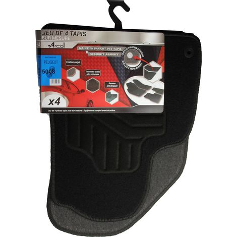 ARCOLL - 4 tapis Peugeot 5008 de 09/2009 à 2017 - Ce produit de marque ARCOLL est neuf.