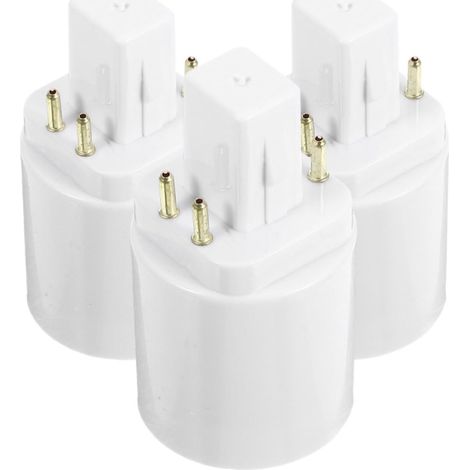 3pièces Adaptateur Culot Ampoule vers Convertisseur Douille Broches Résistant Chaleur Support Lampe pour LED Usage Domestique et Professionnel (1/5)