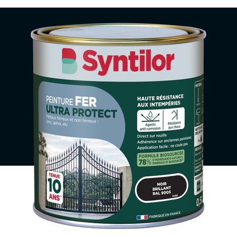 SYNTILOR Peinture extérieure fer Ultra protect SYNTILOR noir brillant 0.5L (1/5)