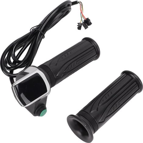 Poignée d'accélérateur universelle à affichage LED, 1 paire pour guidon de vélo électrique et trottinette 36V, poignée de commande avec câble. (1/5)