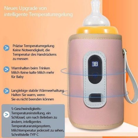 Chauffe biberon électrique - Écran LCD Réglage température - Garderie bébé - Vert (1/5)