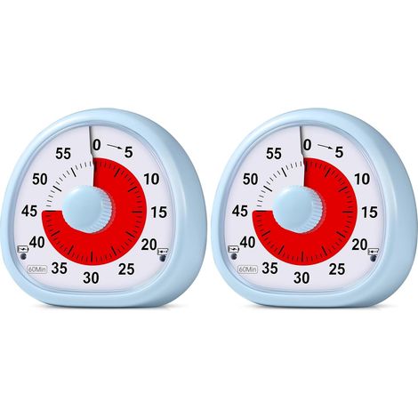 Minuteur visuel enfant rechargeable, 60 min, silencieux, outil de gestion du temps pour classe ou cuisine. (1/5)
