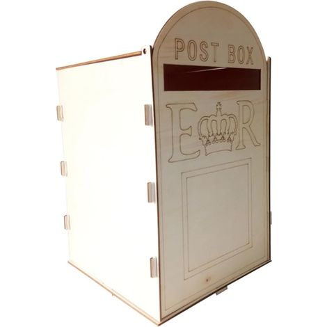 Boîte aux Lettres de Mariage Rustique en Bois pour Cartes et Notes (1/5)