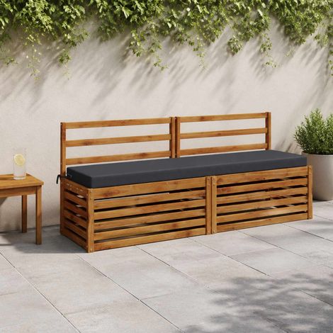 Cuscino per panchina SOEST 100% Poliestere Blu Scuro vidaXL