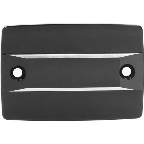 Tapón del depósito de líquido de frenos de aluminio mecanizado CNC - MT-07/MT-09/FZ1/FZ8/XJ6 - Negro, 70x48 mm (1/5)
