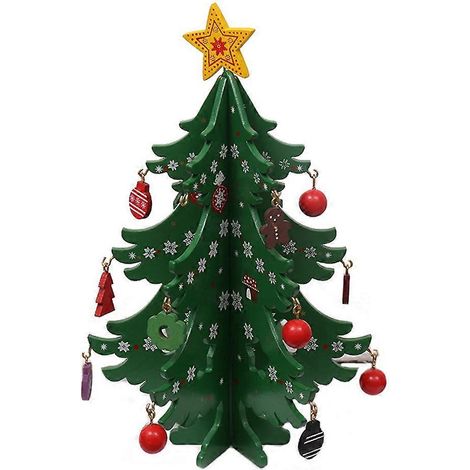 Weihnachtsbaumschmuck aus Holz, Weihnachtsmann, Elch, Bastelarbeiten, Neujahrsfest, Party, Büro, Schreibtisch, Arbeitszimmer, Haushaltsdekoration