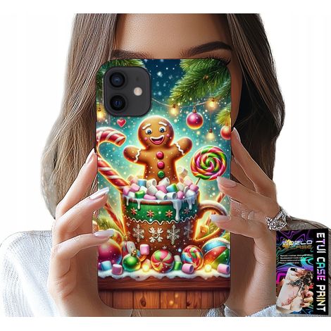Custodia per iPhone 13 mini - motivi natalizi di pan di zenzero + vetro (1/5)