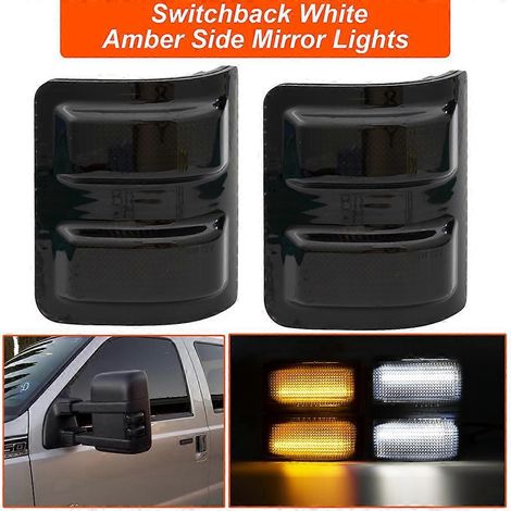 Rétroviseur extérieur dynamique à clignotant séquentiel intégré pour F250, F350, F450 et F550 (1/4)