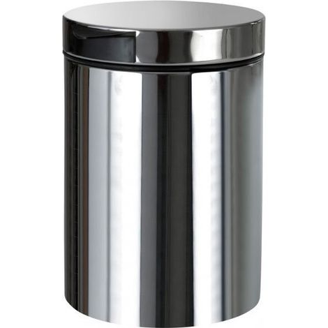 Poubelle murale 3l, inox mat (1/2)