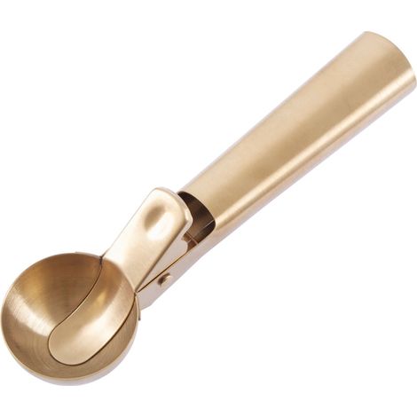 Interiors by Premier Matte Finish Ice Cream Scoop, Gelato Scoop with Convenient Function, Ice Cream Scoop Spoon in Gold Finish (1/5)