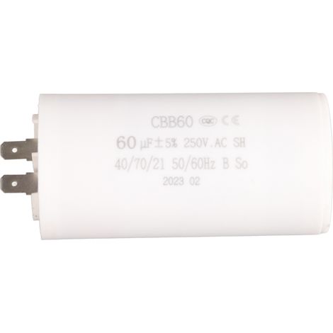 Wasserpumpenkondensator für Waschmaschinenmotor CBB60 250V 60µF (1/5)