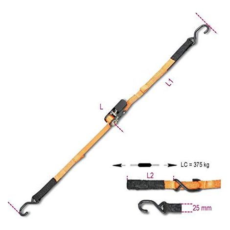 Tenspanner beta 8188cg Polyester 375 kg 3 m
